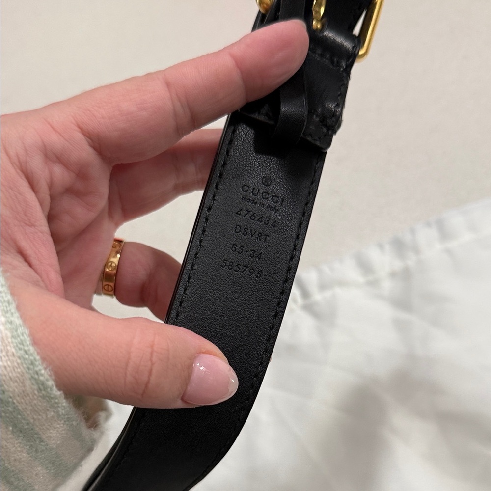SOLD! Authentic Gucci Marmont Black Belt Bag - Picture 5 of 10
